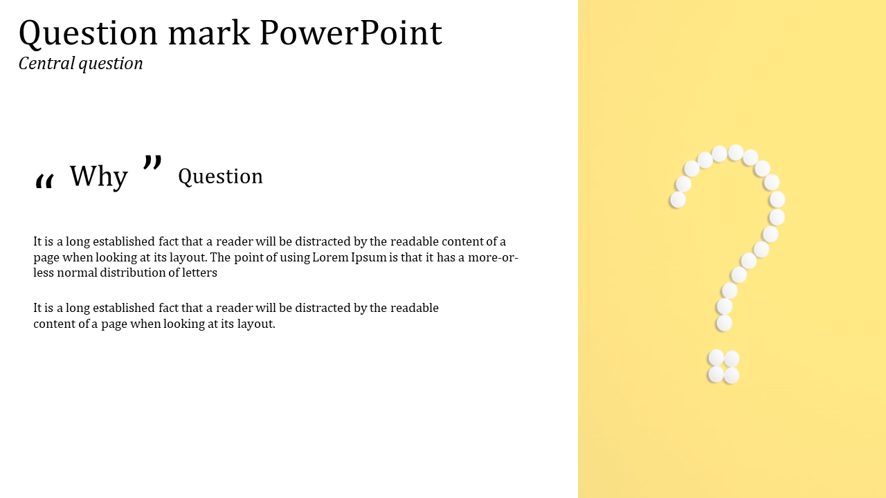 Awesome Question Mark PPT and Google Slides Presentation